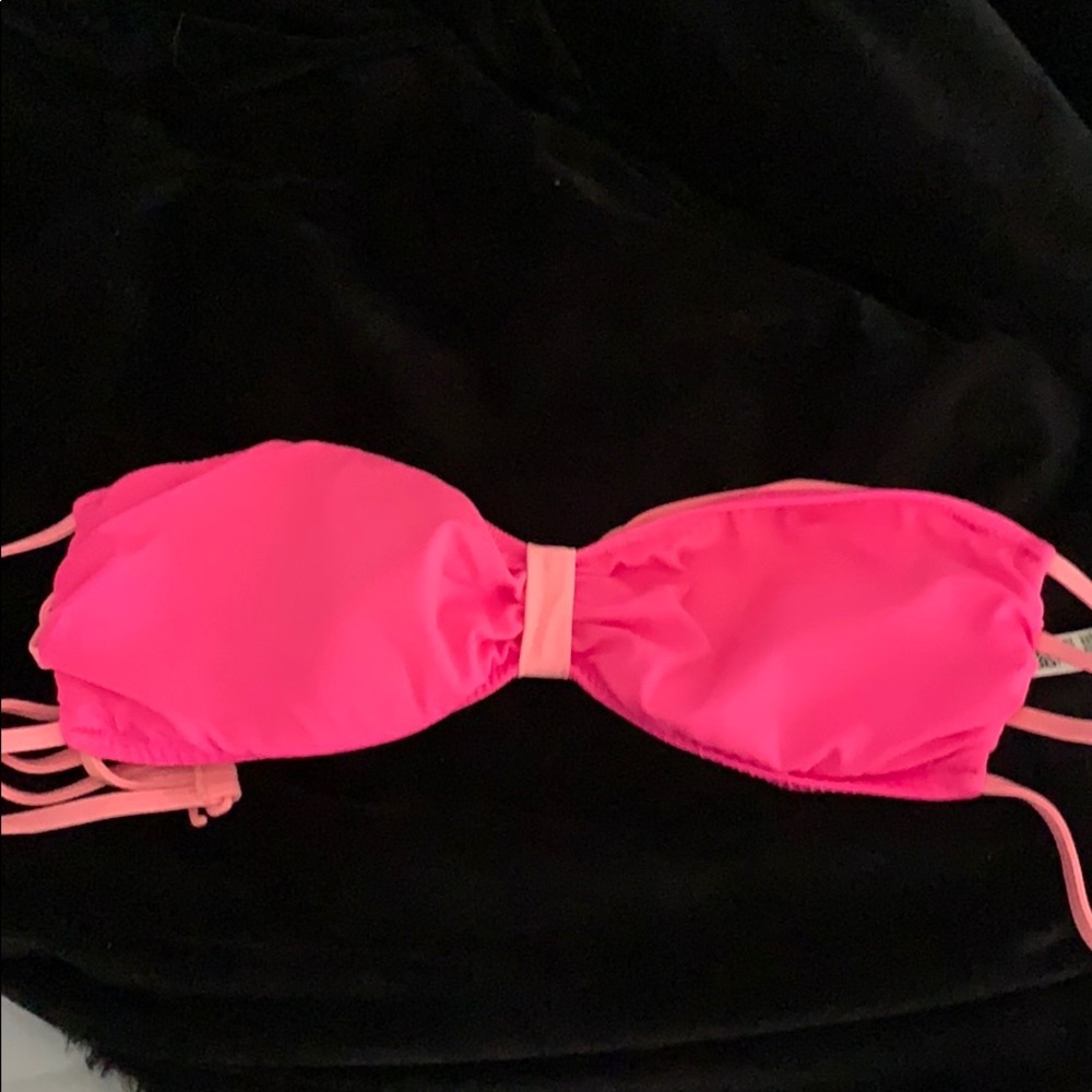 VS Pink Strapless Bikini Top